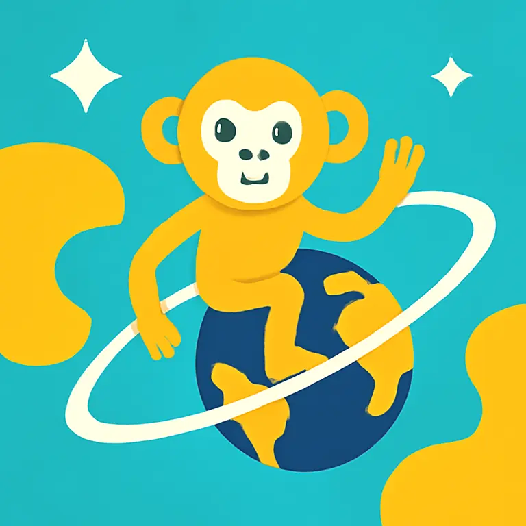 Eco Macaco Orbital - portada del puzzle