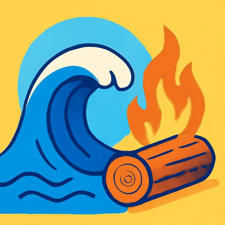 Tsunami y Ascuas - portada del puzzle