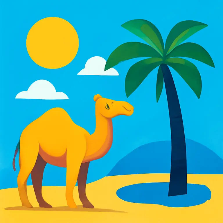 Fauna y Oasis - portada del puzzle