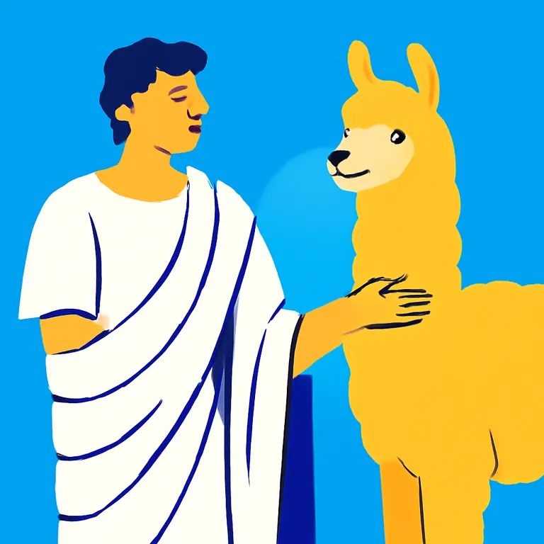 Togas y Alpacas - portada del puzzle