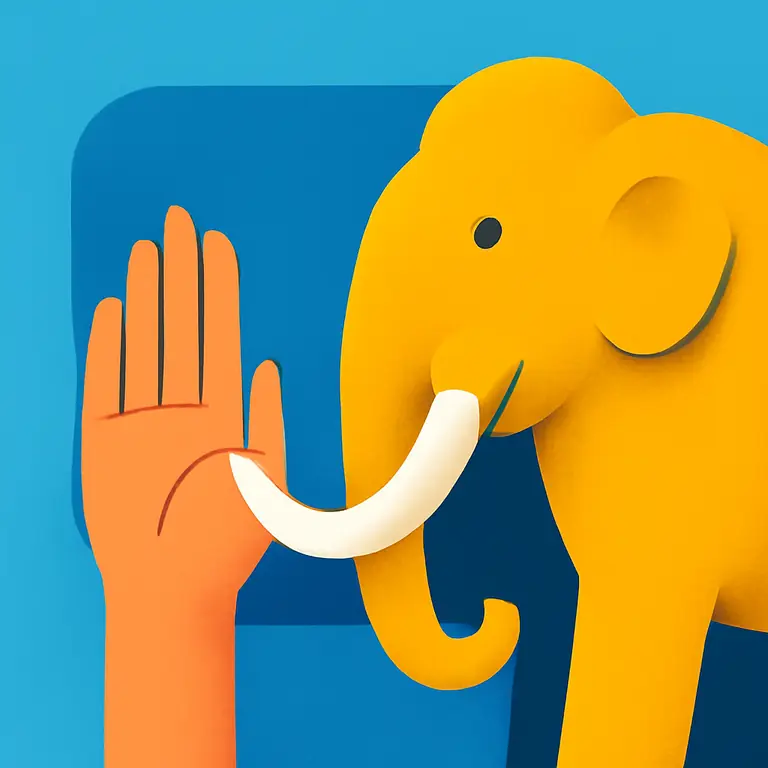 Mano y Mamut - portada del puzzle