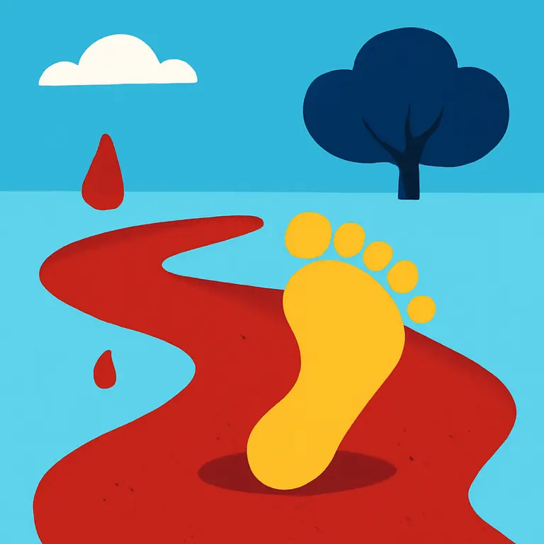 Sendero Sanguíneo - portada del puzzle