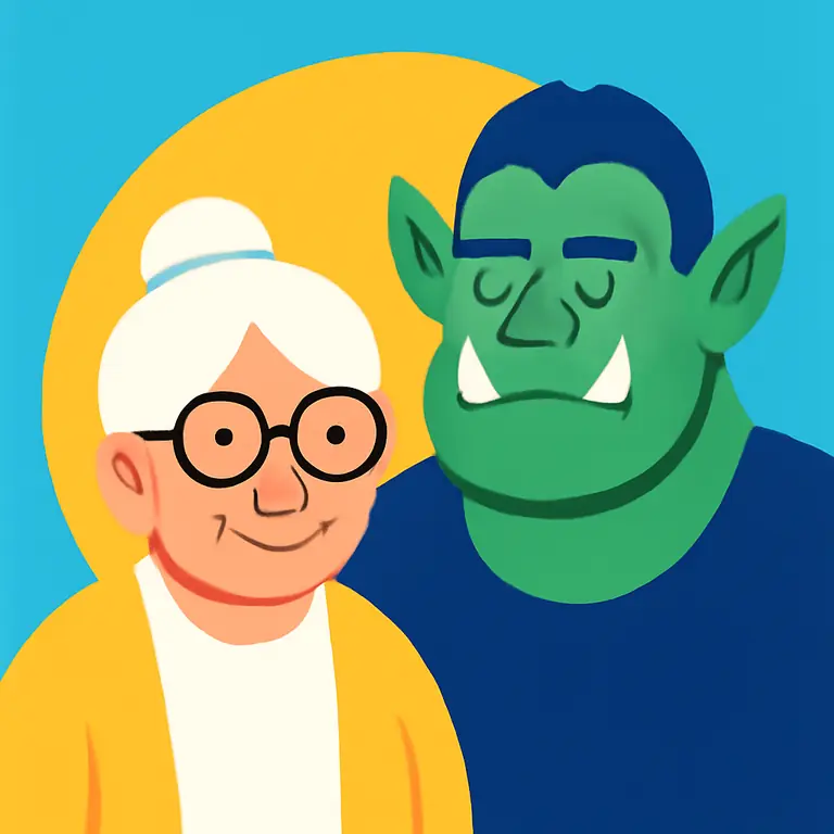 Nana y Orco - portada del puzzle