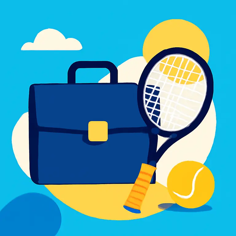 Negocios y Tenis - portada del puzzle