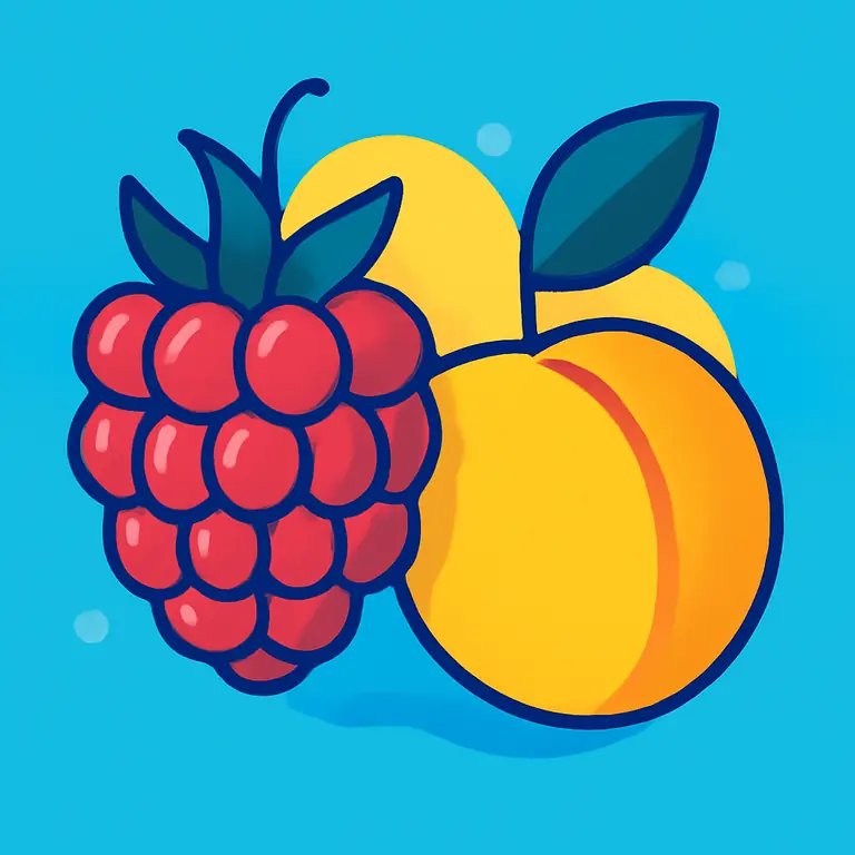 Frambuesa y Damasco - portada del puzzle