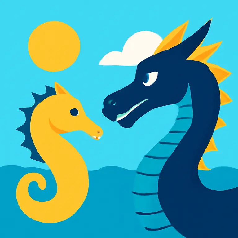 Mares y Dragones - portada del puzzle