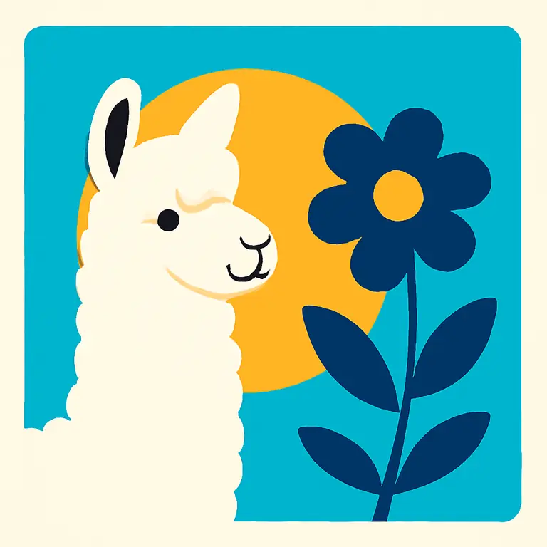 Alpaca y Flora - portada del puzzle