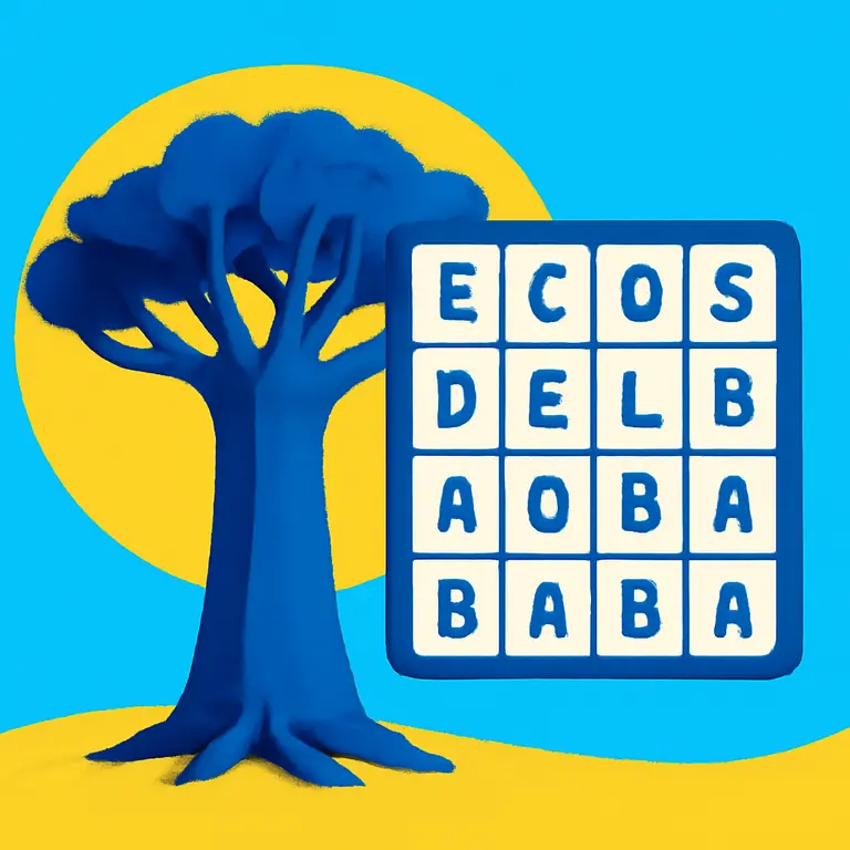 Ecos del Baobab - portada del puzzle