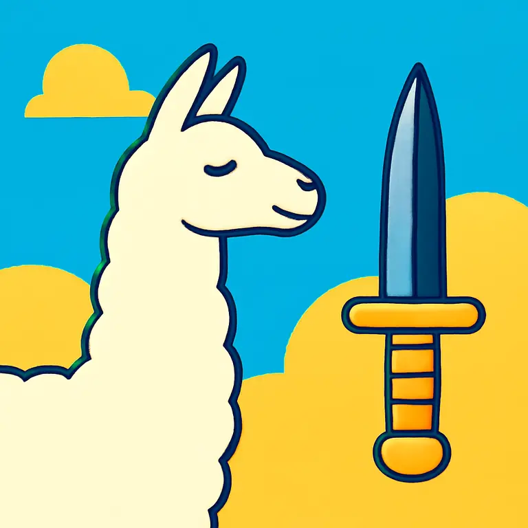 Llama y Daga - portada del puzzle