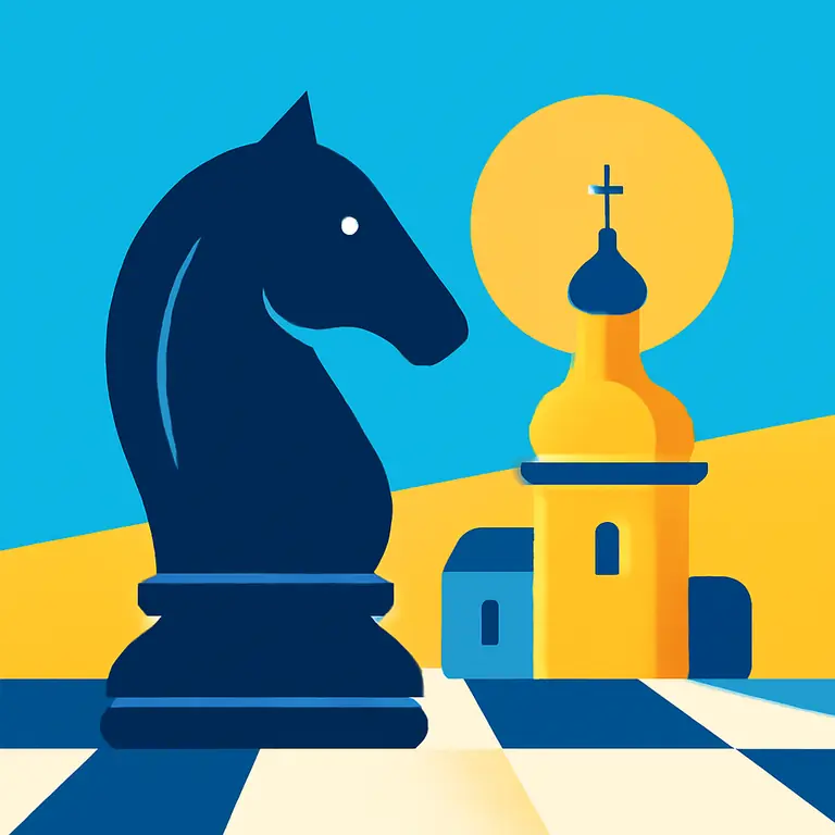 Jaque en Kiev - portada del puzzle