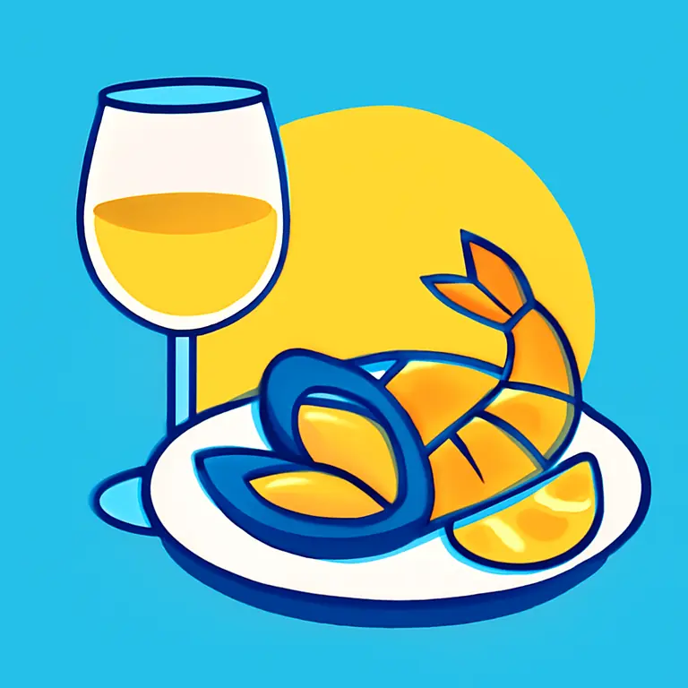 Brindis y Mariscos - portada del puzzle