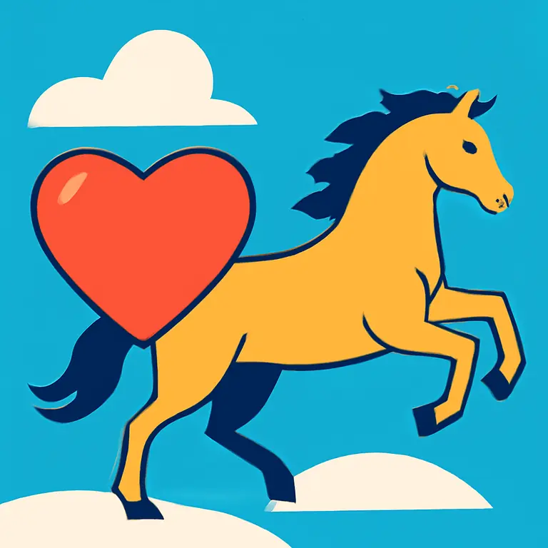 Amor y Corcel - portada del puzzle