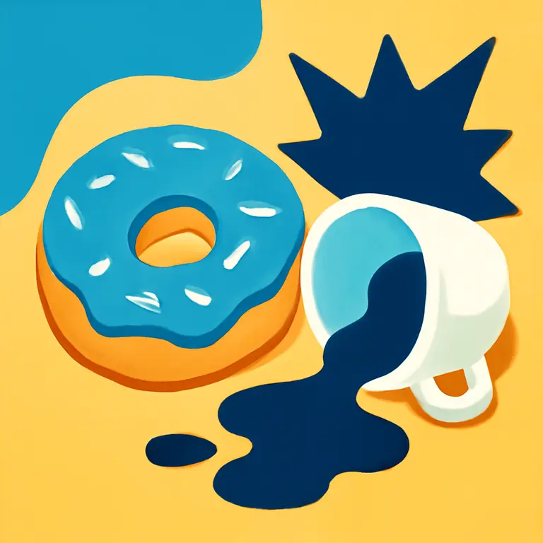 Dulces y caos - portada del puzzle