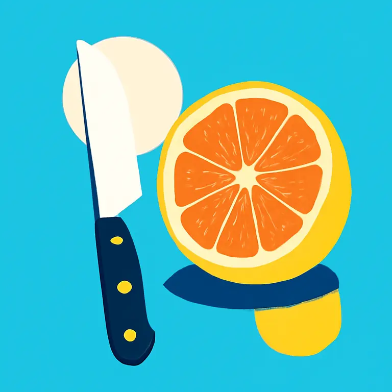 Cuchillos y Pomelo - portada del puzzle