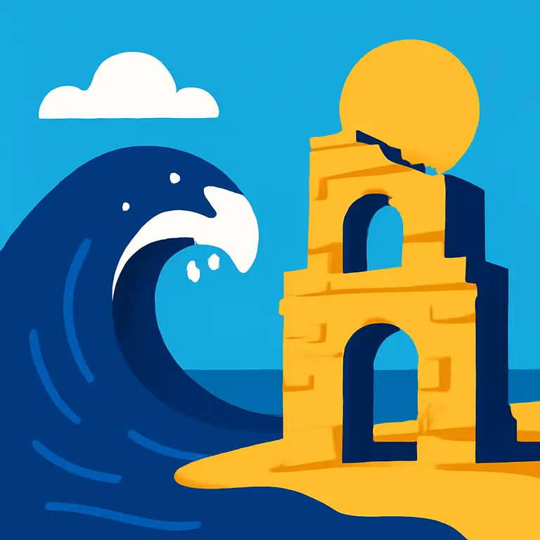 Mares y Ruinas - portada del puzzle