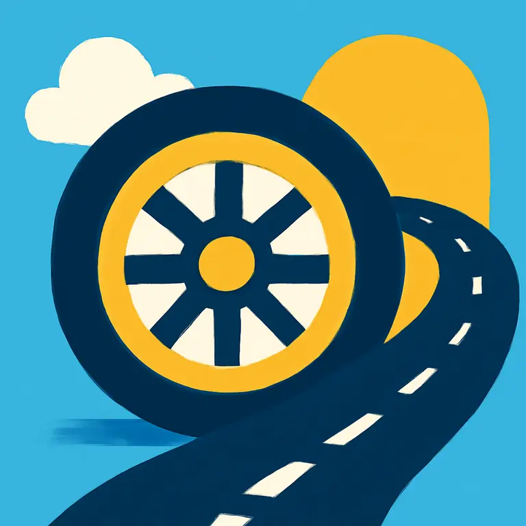 Ruedas y Rutas - portada del puzzle