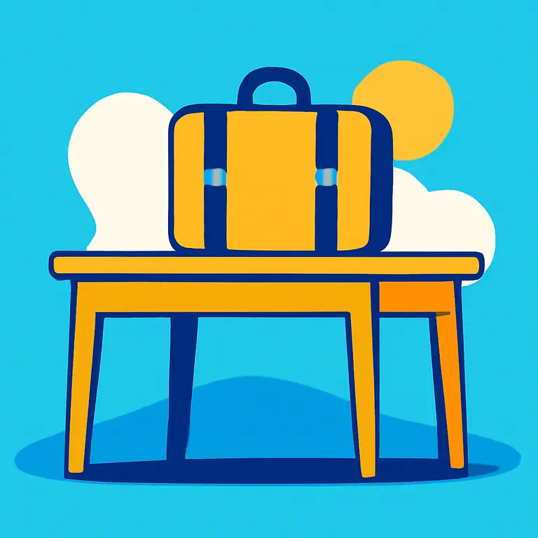 Mesa y viaje - portada del puzzle