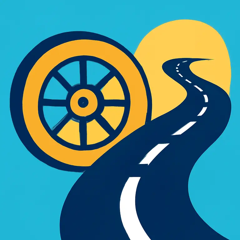 Ruedas y Rutas - portada del puzzle