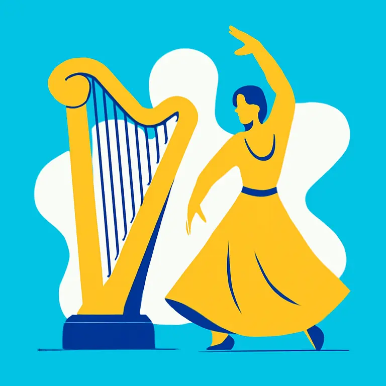 Fandango y Arpa - portada del puzzle