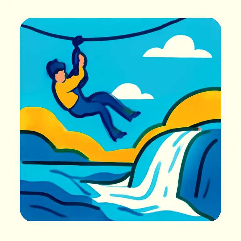 Tirolesa y Torrentera - portada del puzzle