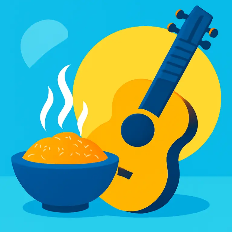 Sabores y Sonidos - portada del puzzle