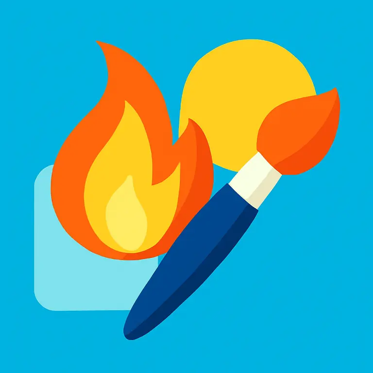 Fuego y Arte - portada del puzzle