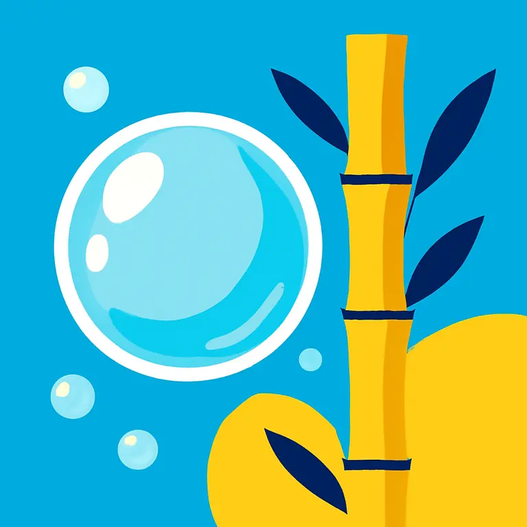 Burbujas y Bambu - portada del puzzle