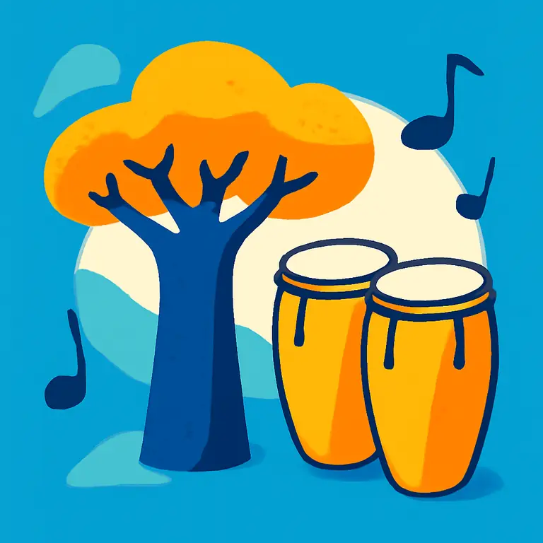 Ritmo y Baobab - portada del puzzle