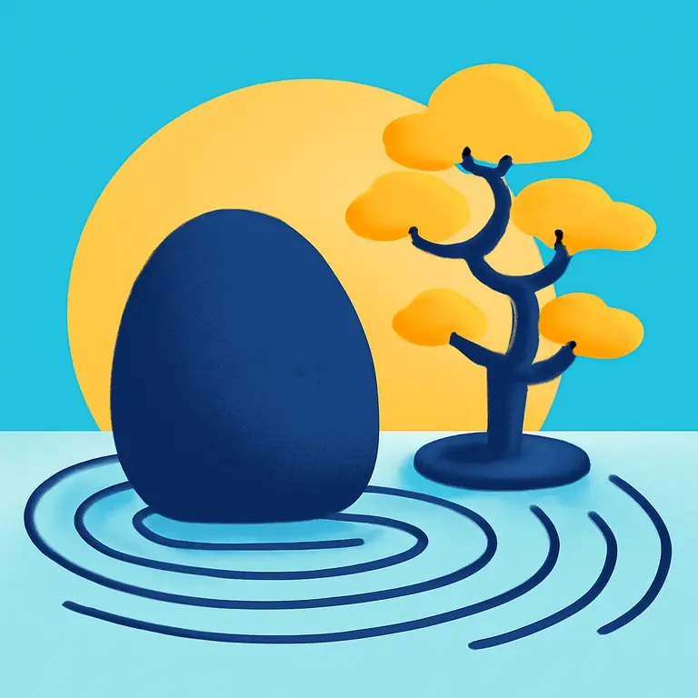 Jardín Zen - portada del puzzle