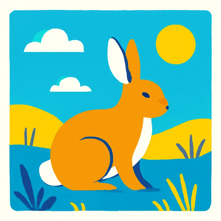 Pradera y Conejo - portada del puzzle