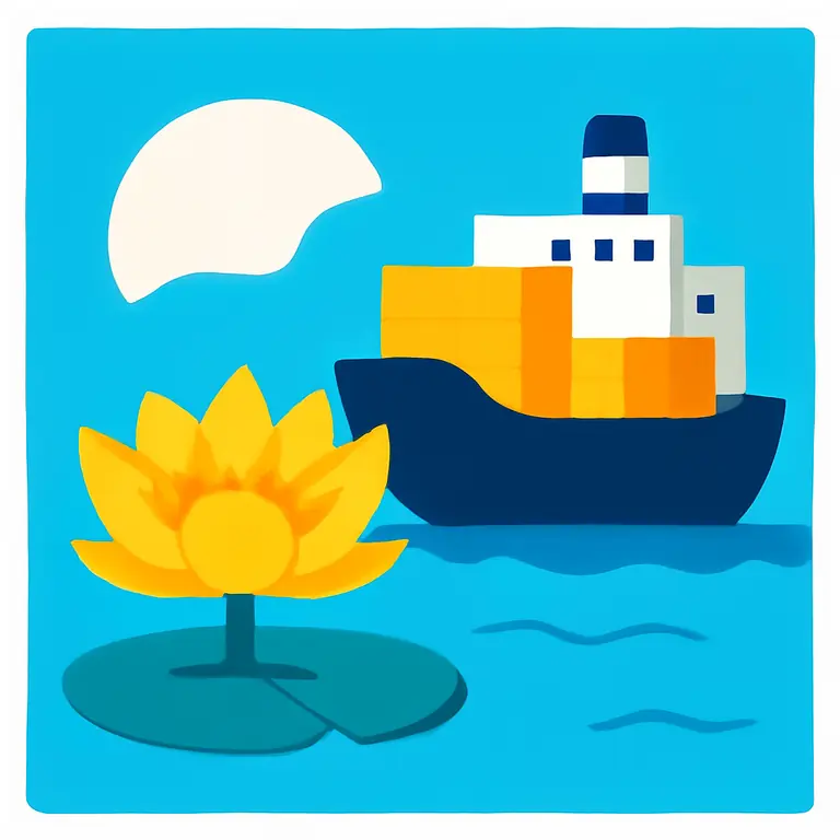 Nénufar y Carguero - portada del puzzle