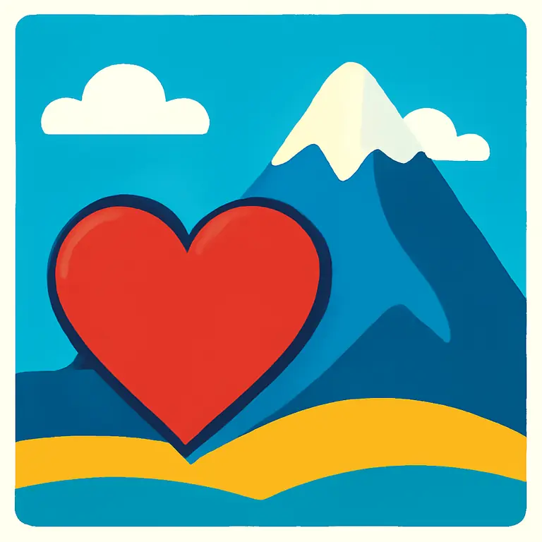 Amor y Montaña - portada del puzzle