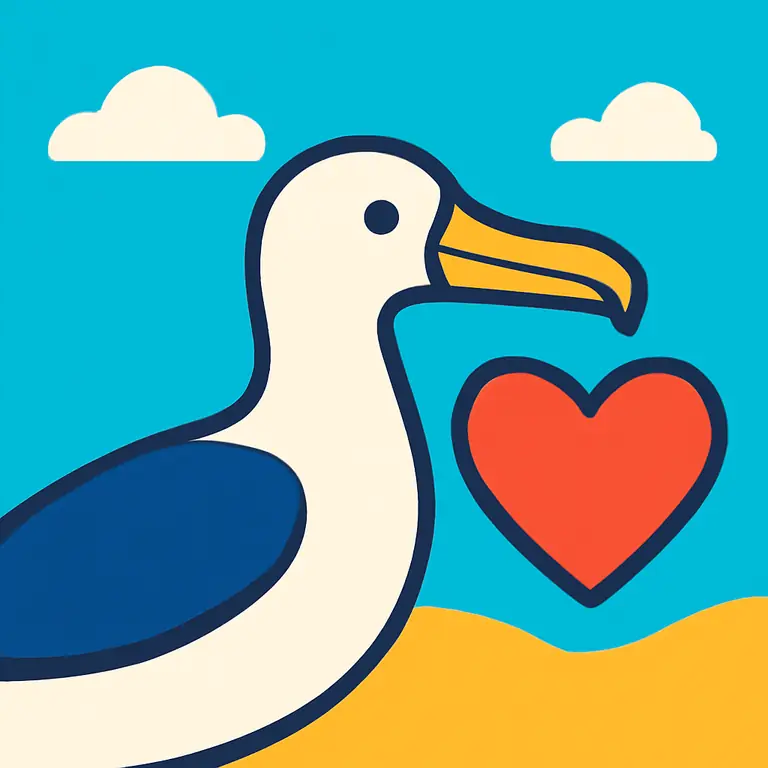 Albatros y Amor - portada del puzzle