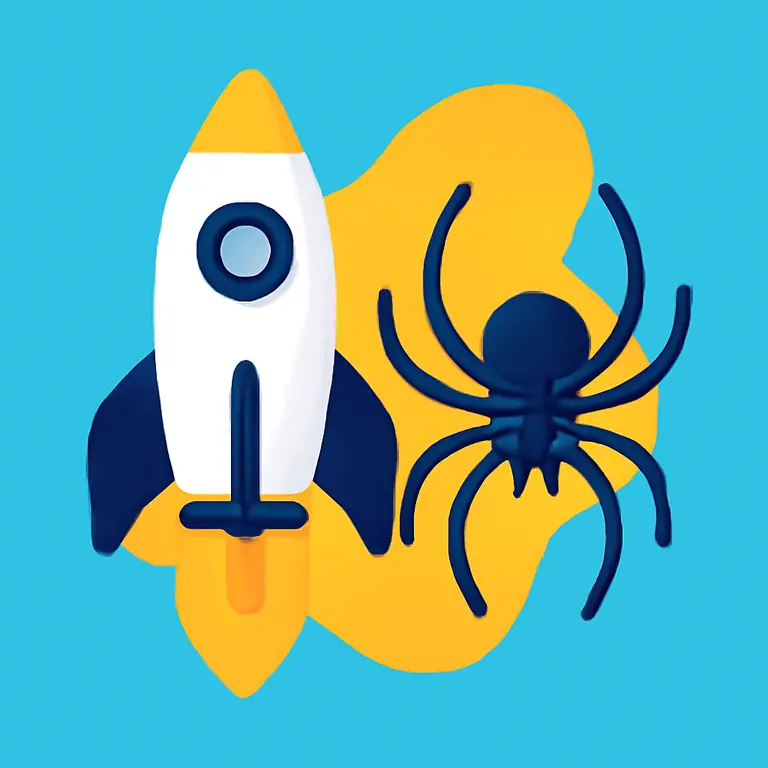 Ракета и паук - обложка пазла