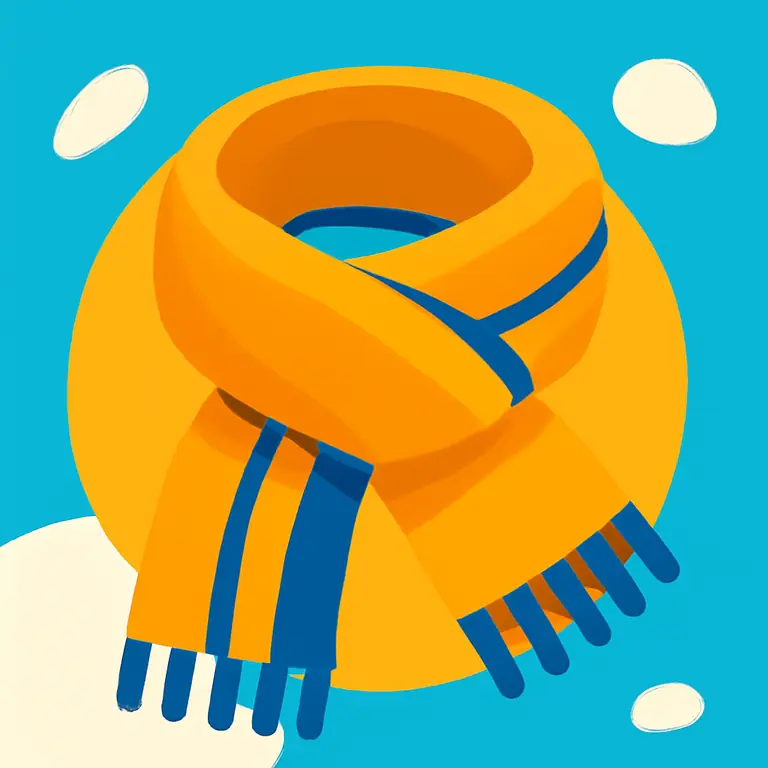 Тёплый Шарф - обложка пазла