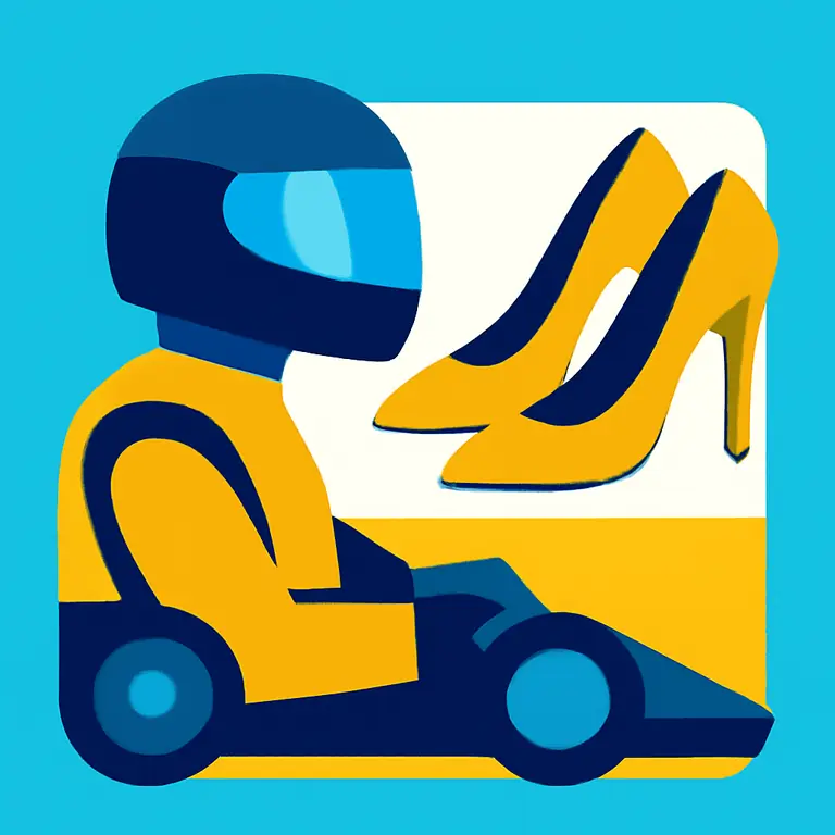 Гонщик и туфли - обложка пазла