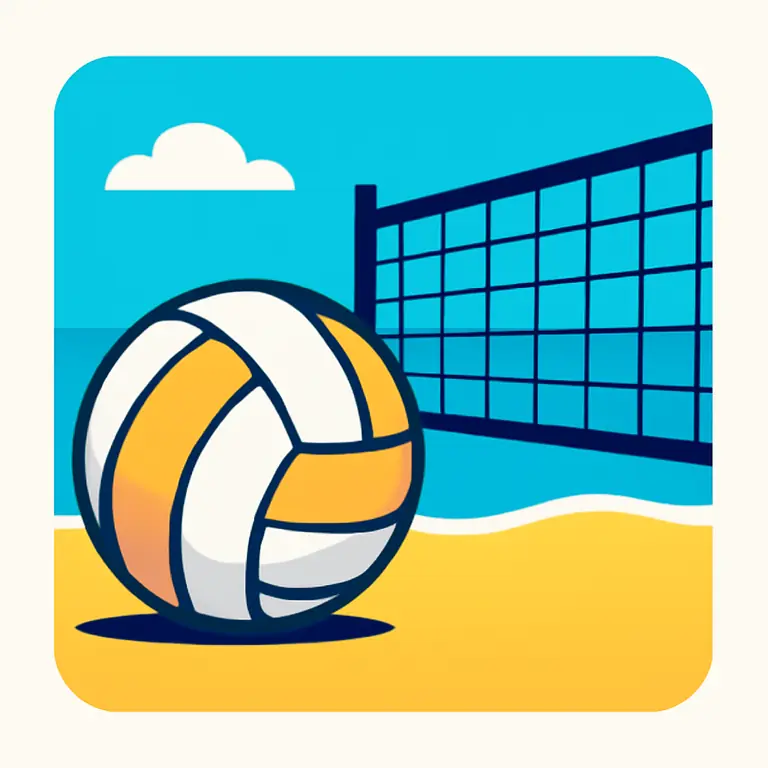 Пляжный матч - обложка пазла