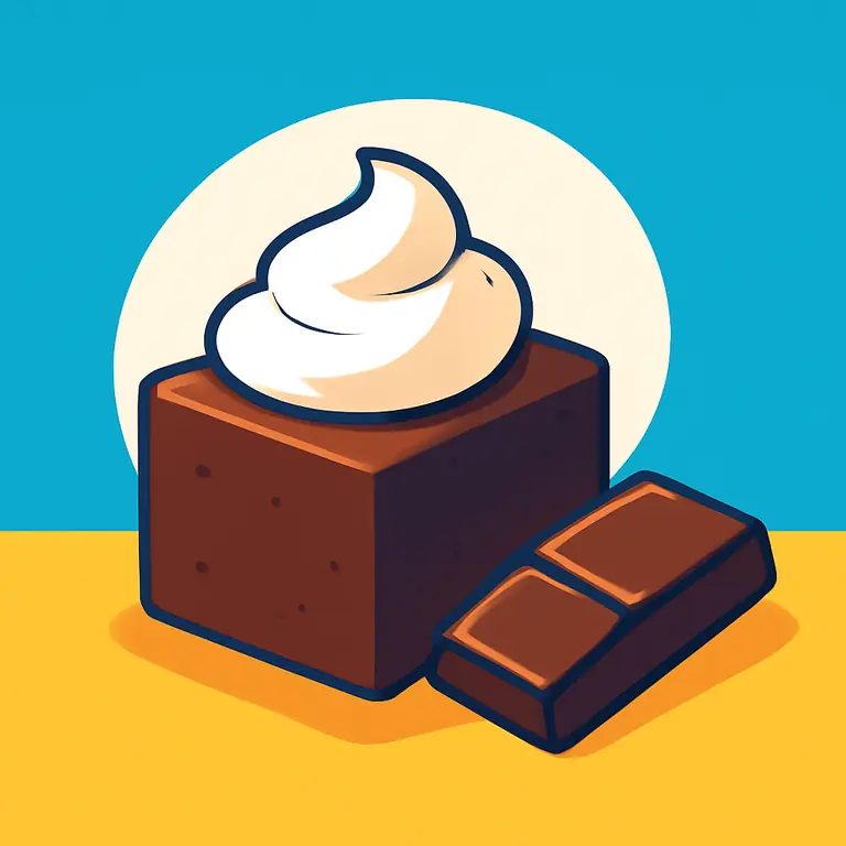 Шоколадный десерт - обложка пазла