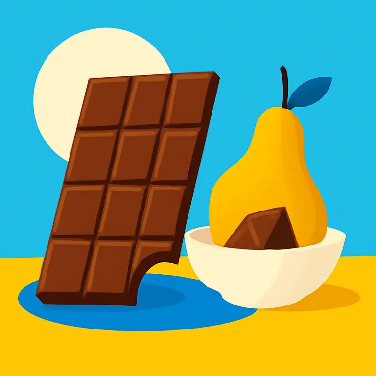 Шоколадный натюрморт - обложка пазла