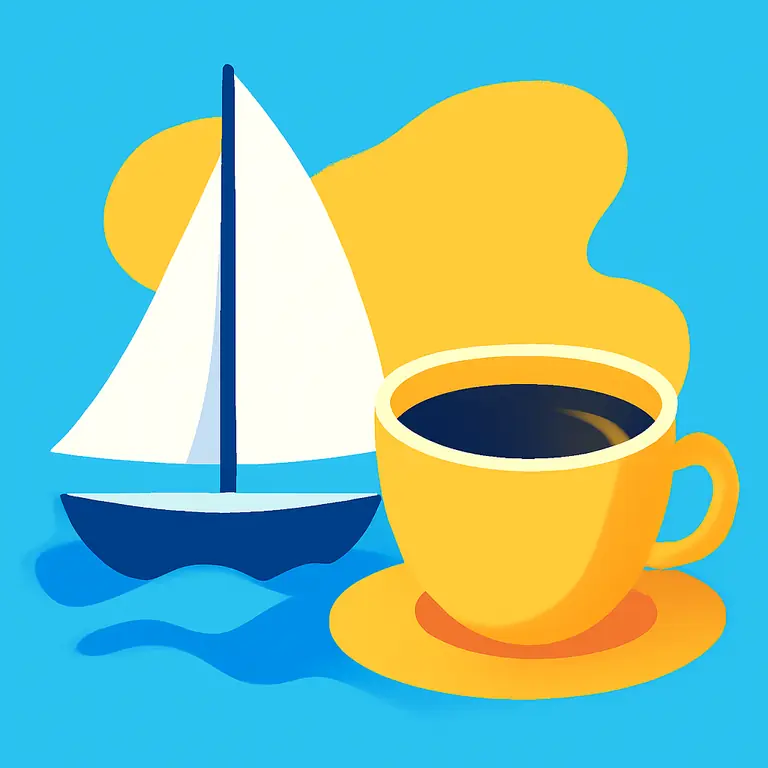 Яхта и Кофе - обложка пазла