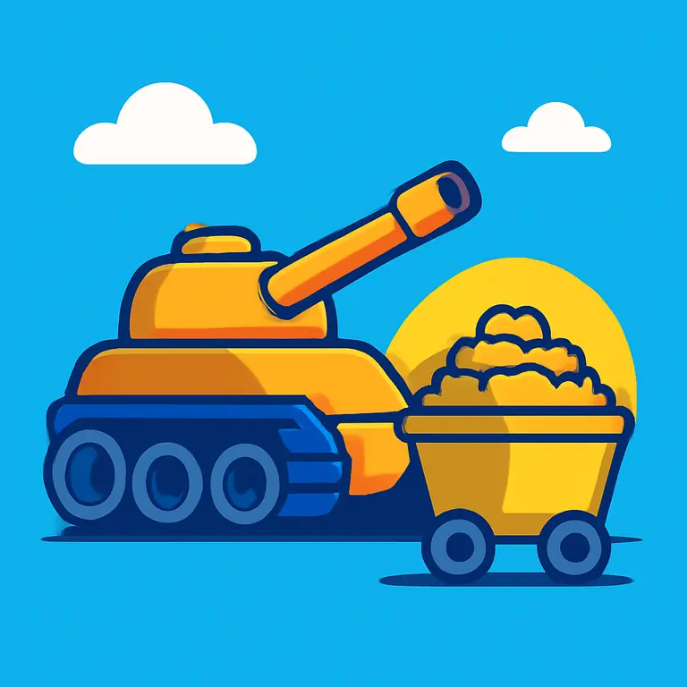 Танковый рудник - обложка пазла