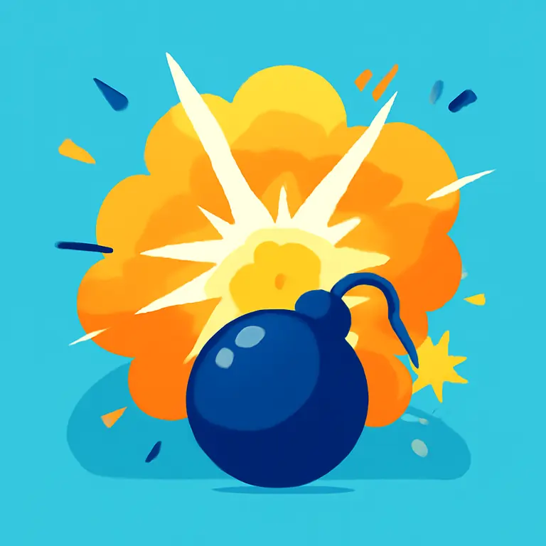 Отчаянный Взрыв - обложка пазла