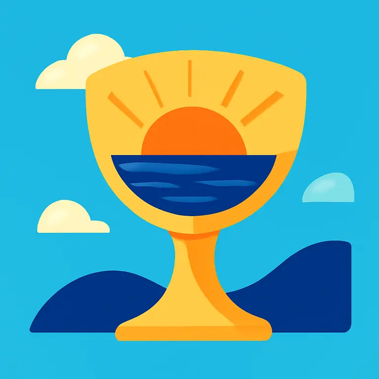 Закатная чаша - обложка пазла