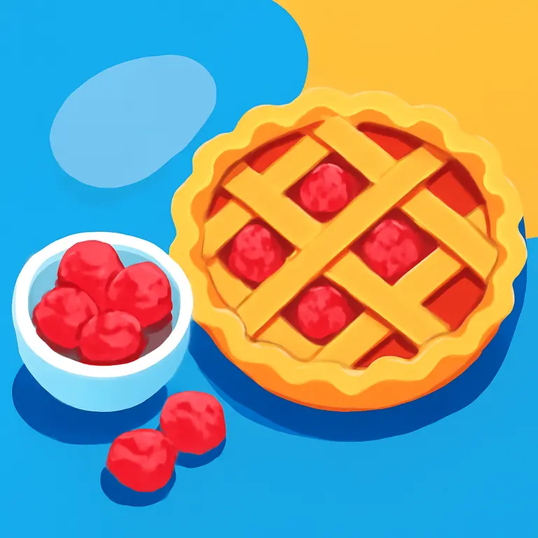 Малиновый пирог - обложка пазла