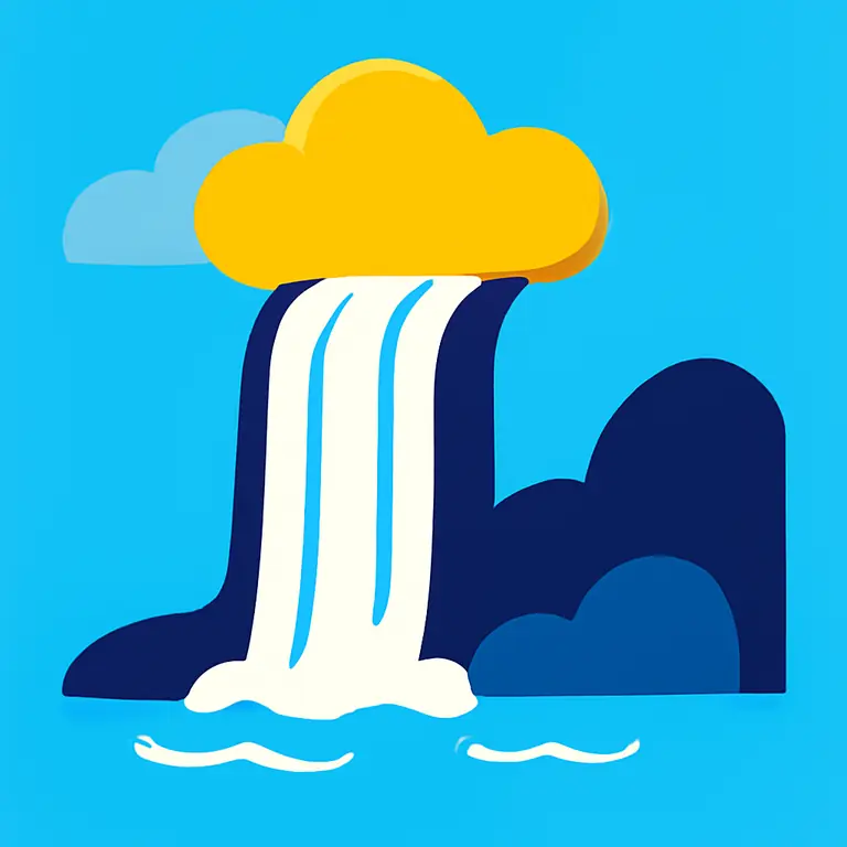 Водопад корю - обложка пазла