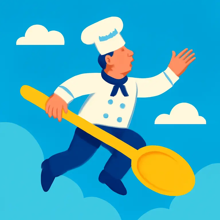 Кулинарный полёт - обложка пазла