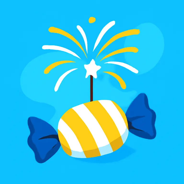 Сладкий Фейерверк - обложка пазла