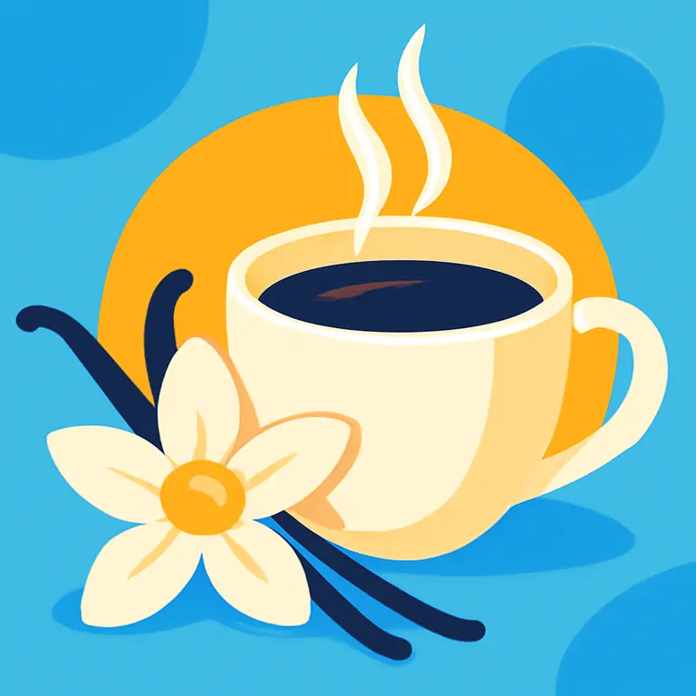 Ванильный кофе - обложка пазла