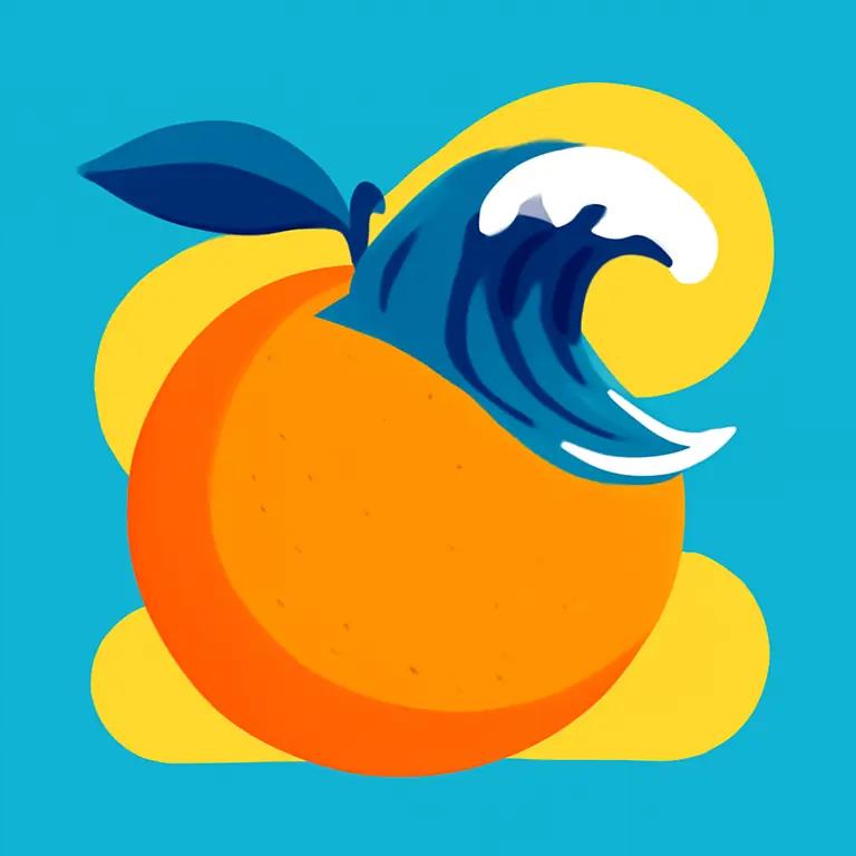 Апельсиновый прилив - обложка пазла