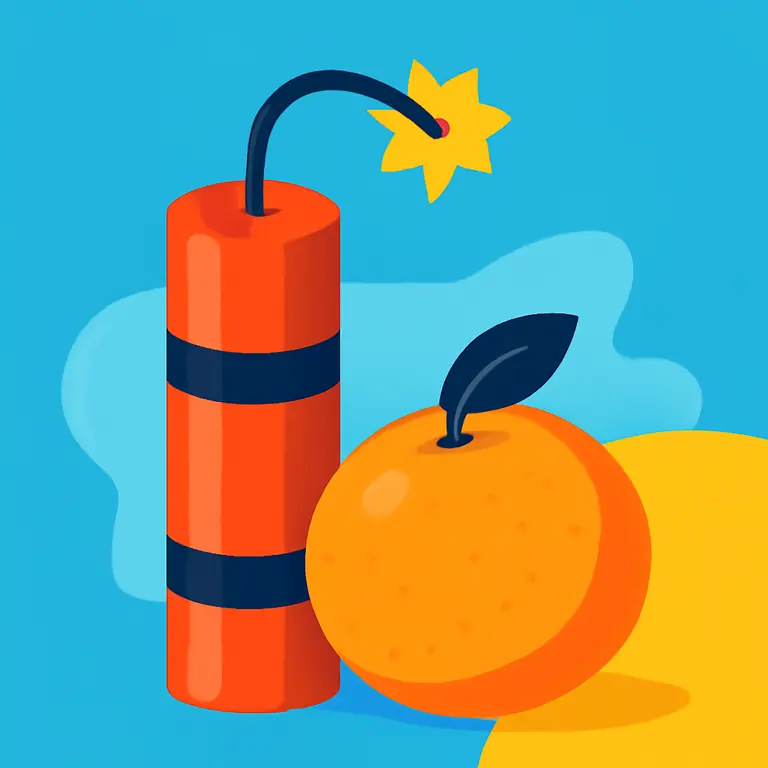 Динамит и мандарины - обложка пазла